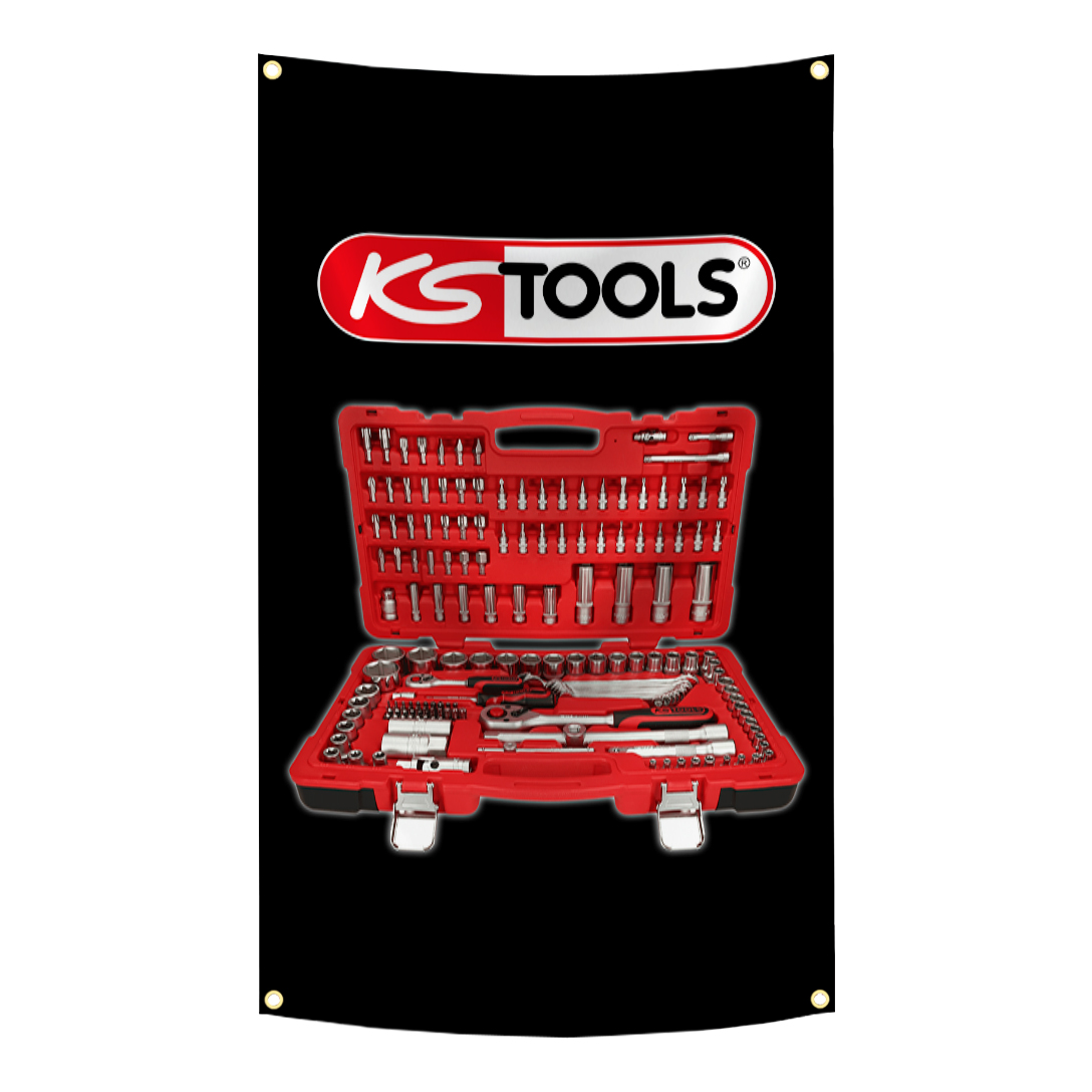 Workshop Tools Brand - KS TOOLS Brand Flag Tapestry Polyester