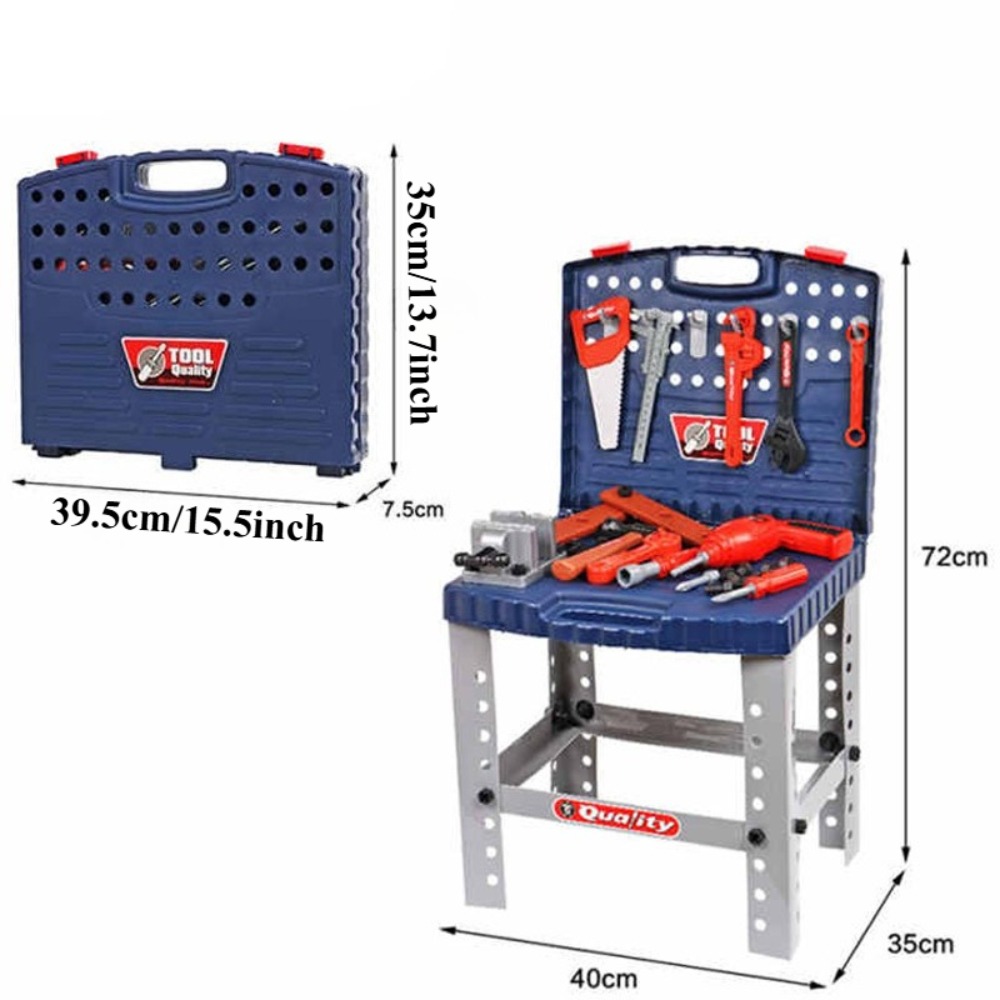 Kids Toy Tool Workbench with R - Tools Workshop For Kids ulasan dan harga