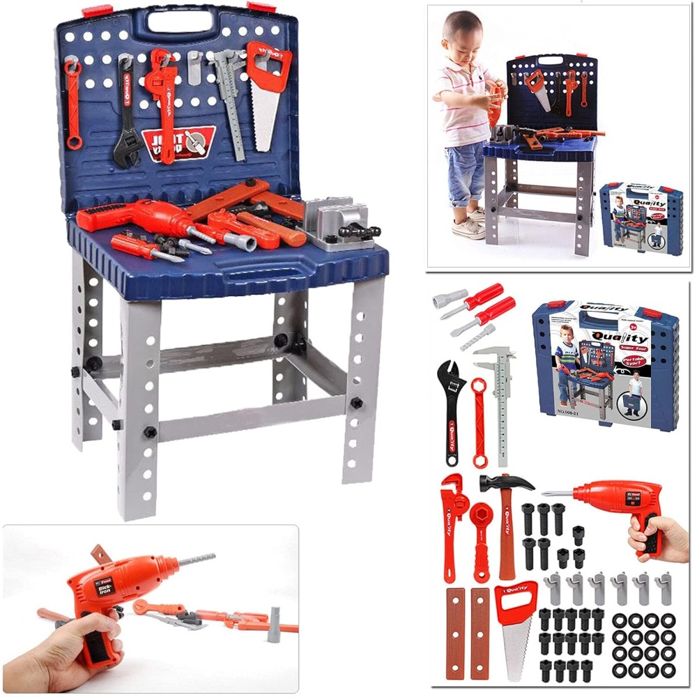 Kids Toy Tool Workbench with R - Tools Workshop For Kids ulasan dan harga