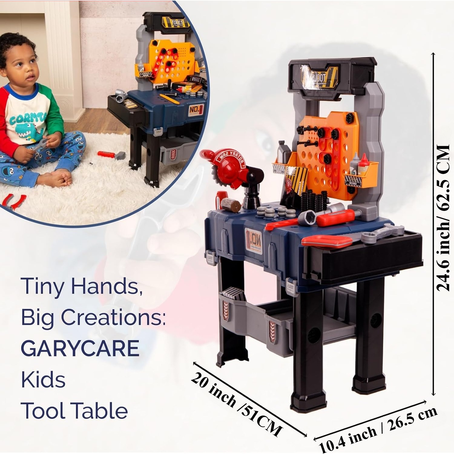 65PCS Kids Tool Bench Set Pret - Tools Workshop For Kids ulasan dan harga