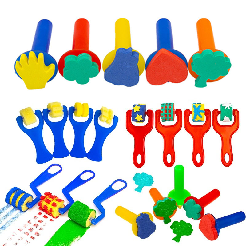 Children Toddler Sponge Stamp  - Tools Workshop For Kids ulasan dan harga