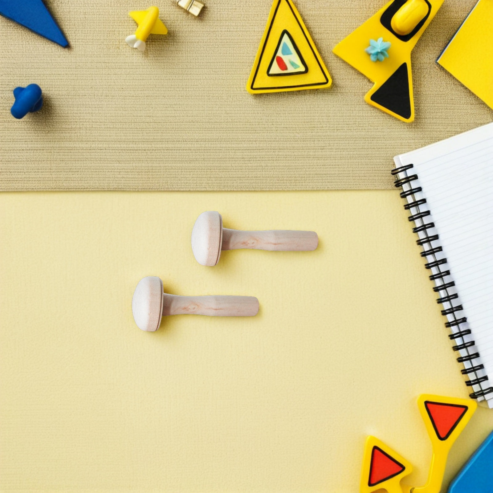 10Pcs Children Wooden Mushroom - Tools Workshop For Kids ulasan dan harga