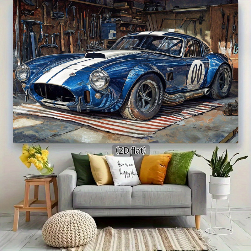 1Vintage Racing Garage Backgro - Workshop Tools Background ulasan dan harga