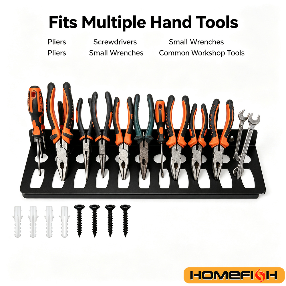 Wall Mount Tool Organizer Rack - Workshop Tools Hanger ulasan dan harga