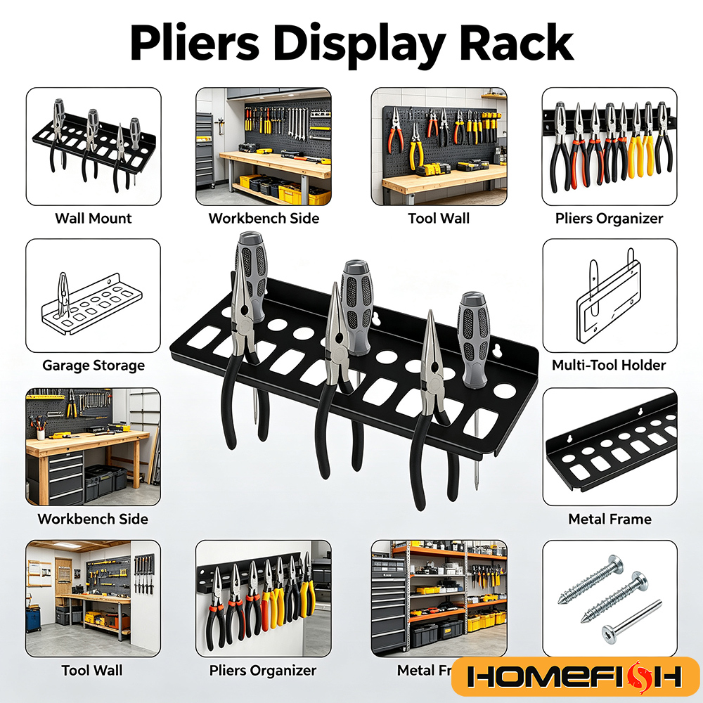 Wall Mount Tool Organizer Rack - Workshop Tools Hanger ulasan dan harga