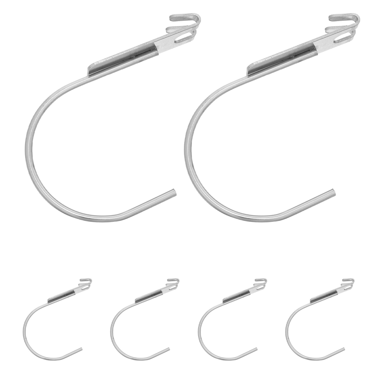 6Pcs Pegboard Hooks Stainless  - Workshop Tools Shelf ulasan dan harga