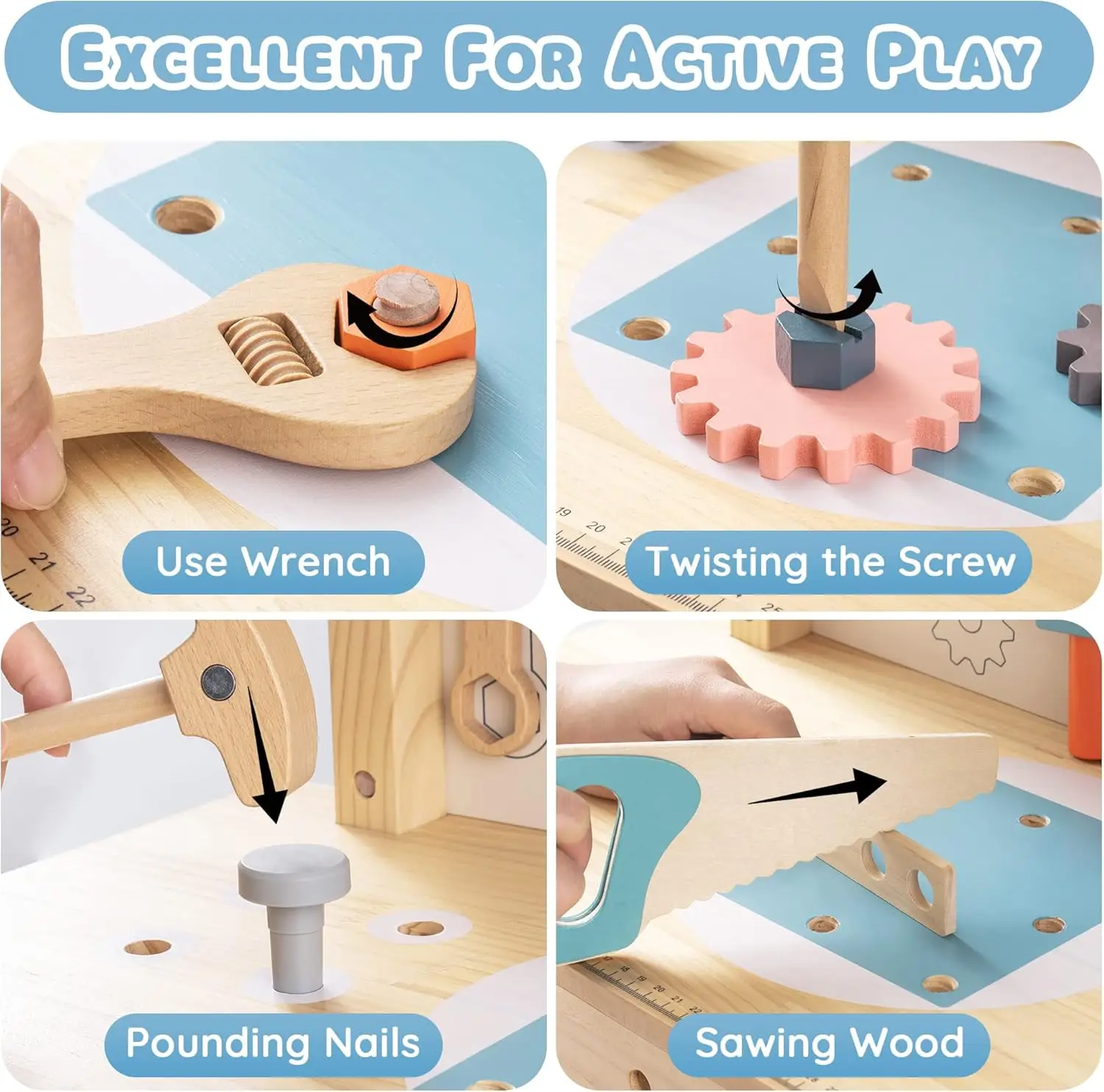 Robotime Robud Kids Tool Bench - Tools Workshop For Kids ulasan dan harga
