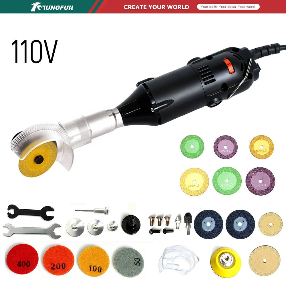 TUNGFULL 110V Mini Angle Grind - Sharpening Stone Whetstone ulasan dan harga