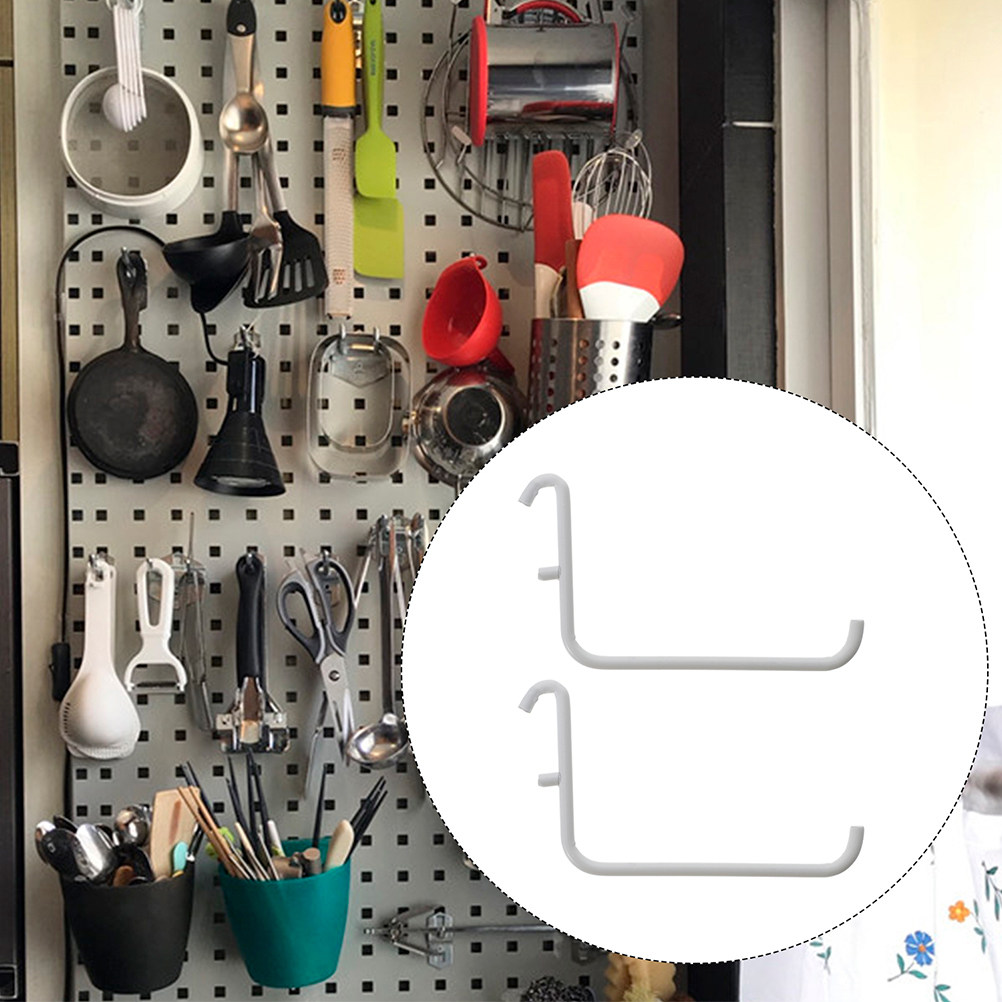 4Pcs Space Saving Metal Pegboa - Workshop Tools Hanger ulasan dan harga