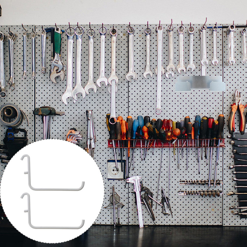 4Pcs Space Saving Metal Pegboa - Workshop Tools Hanger ulasan dan harga