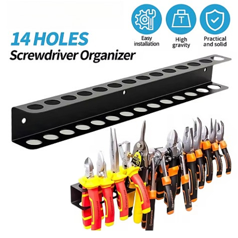 Steel Wall Mount Screwdriver W - Workshop Tools Hanger ulasan dan harga