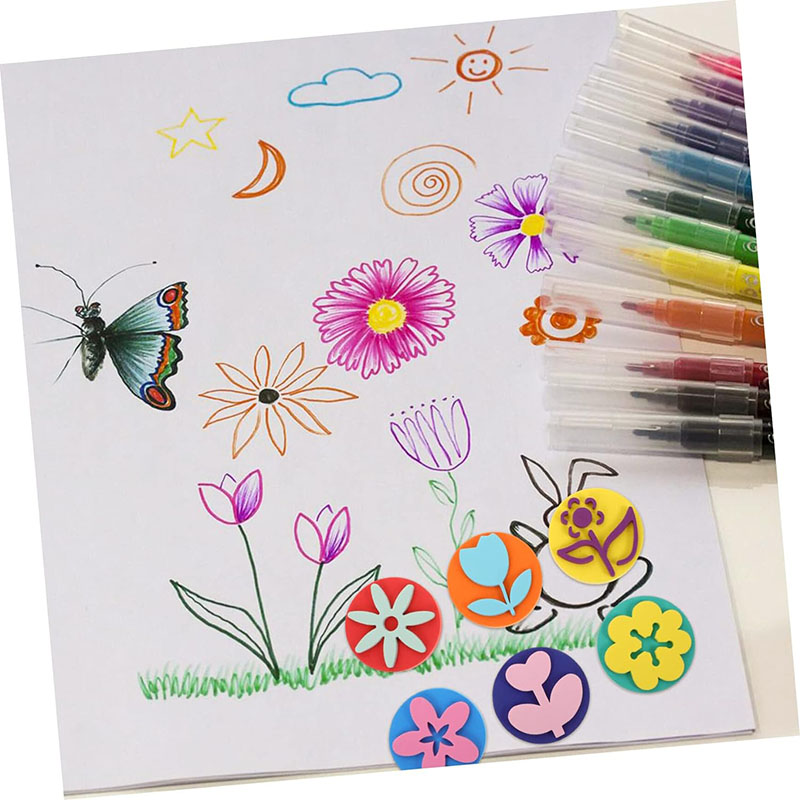 6Pcs/bag Foam Stamps for Paint - Tools Workshop For Kids ulasan dan harga