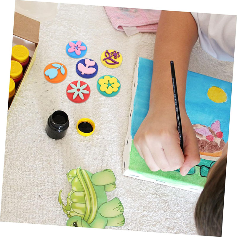 6Pcs/bag Foam Stamps for Paint - Tools Workshop For Kids ulasan dan harga